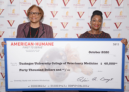 Tuskegee University College of Veterinary Medicine receives grant from the American Humane Scholars Fund and Zoetis
