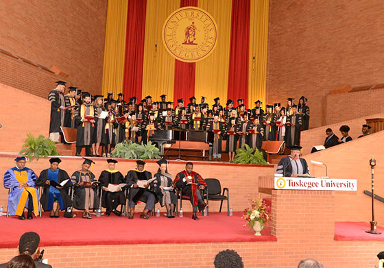 Veterinary Medicine graduation ceremony inside of TU Chapel